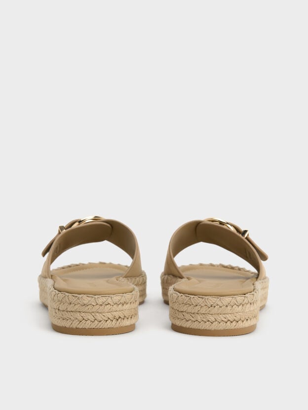 Kaida Faux Suede Buckled Espadrille Sandals, Sand2, hi-res