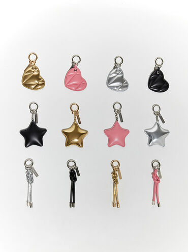 Knotted Rope Charm, Pink, hi-res
