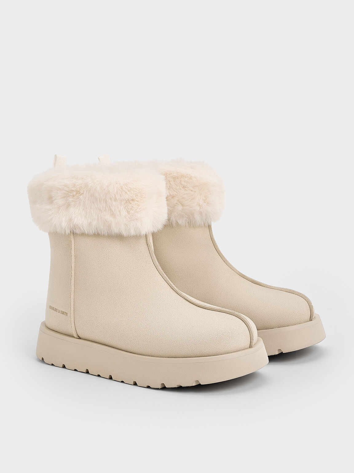 Ladies ankle boots with fur trim new arrivals