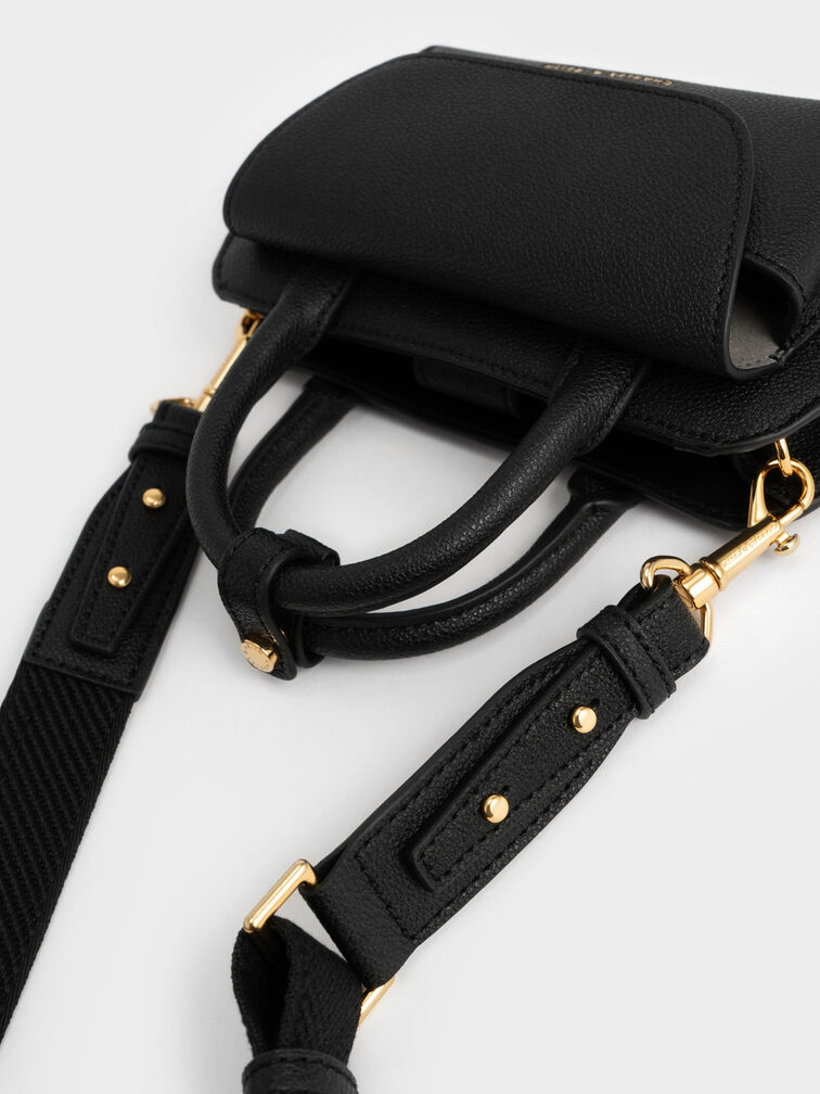 Selby Boxy Top Handle Bag, Black, hi-res