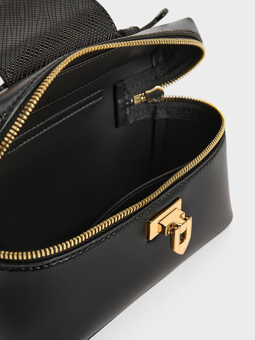 Arwen Top Handle Vanity Bag, Black, hi-res