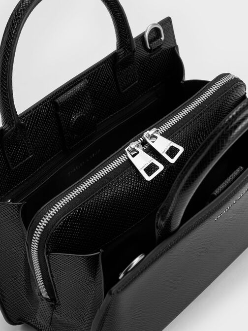Kay Tote Bag, Noir, hi-res