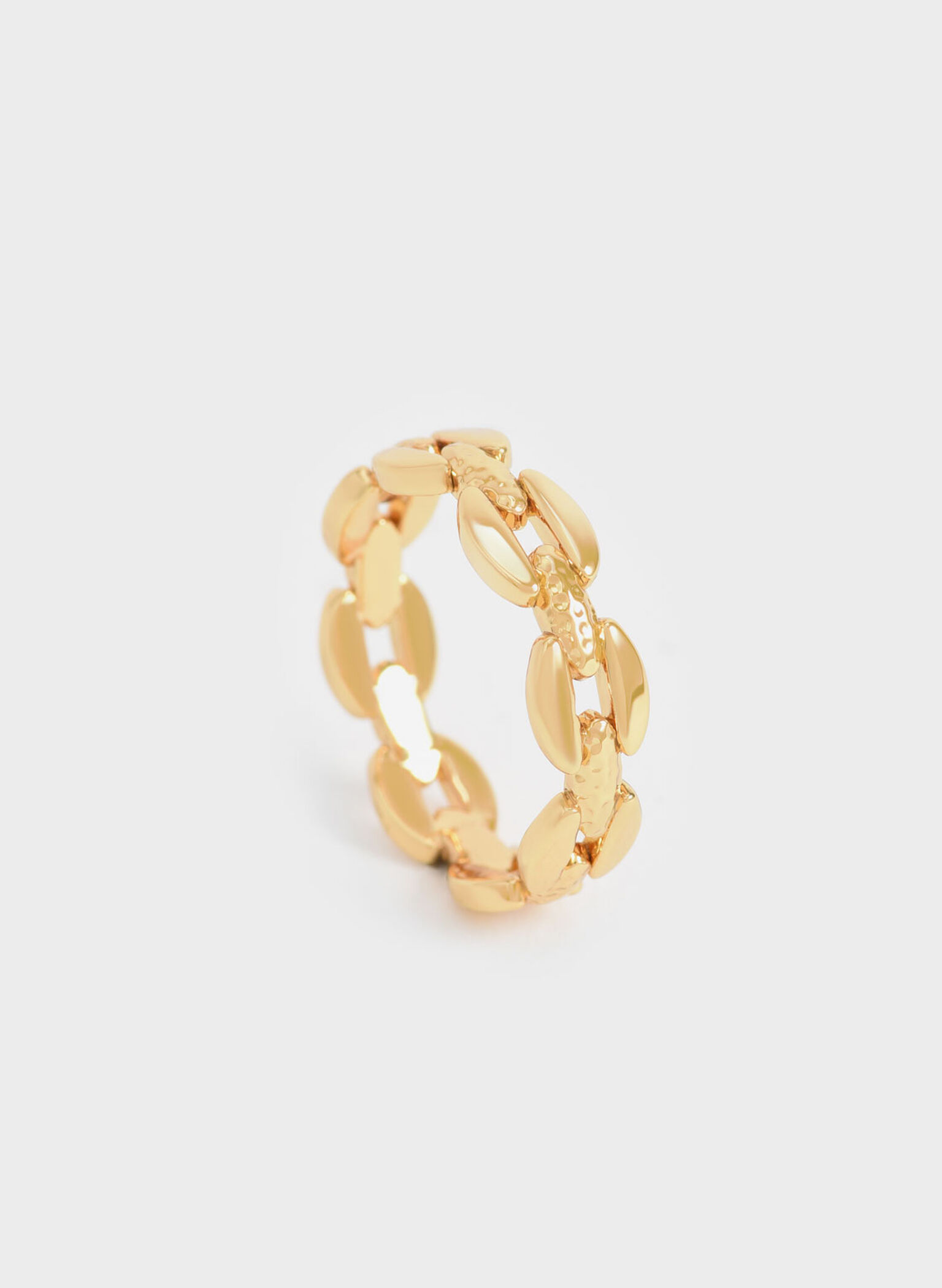Chain-Link Ring, Gold, hi-res