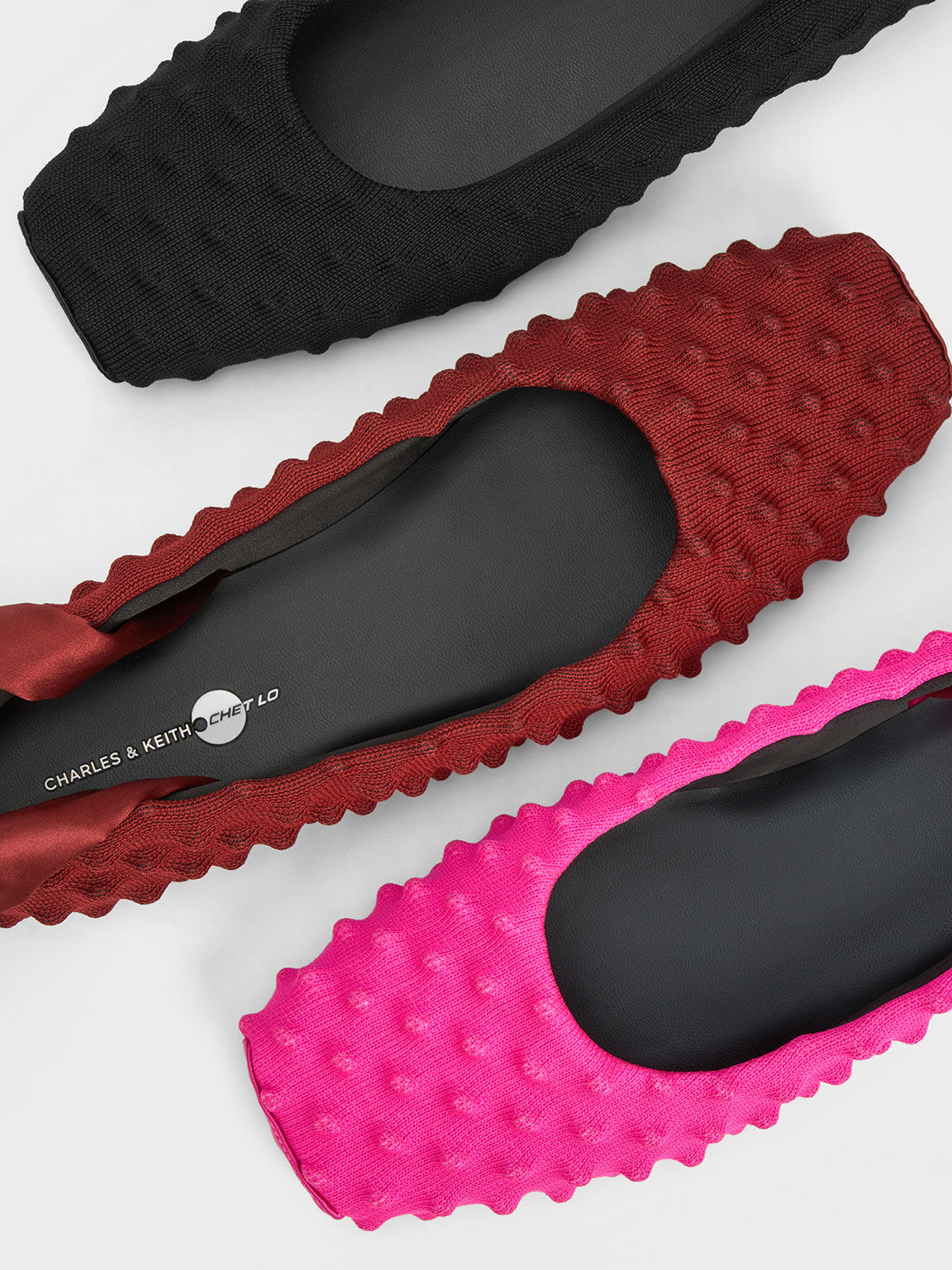 Black flats cheap with spikes