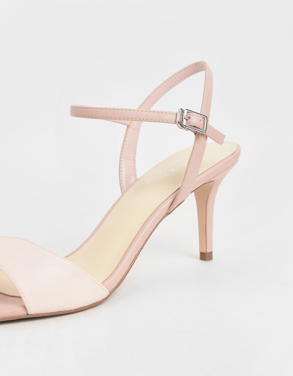 Pink ankle strap sandals