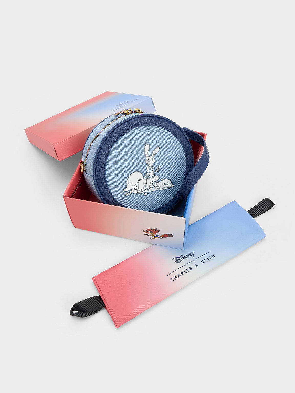 Judy Hopps Denim Round Backpack, Denim Blue, hi-res