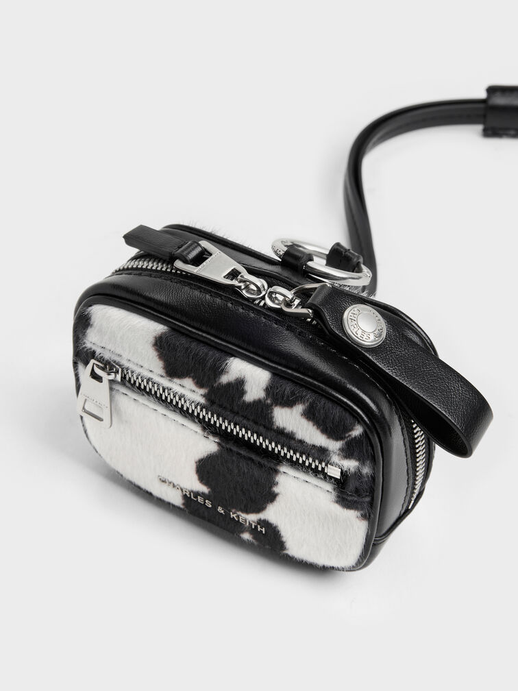 Vega Furry Cow-Print Micro Case, Multi, hi-res