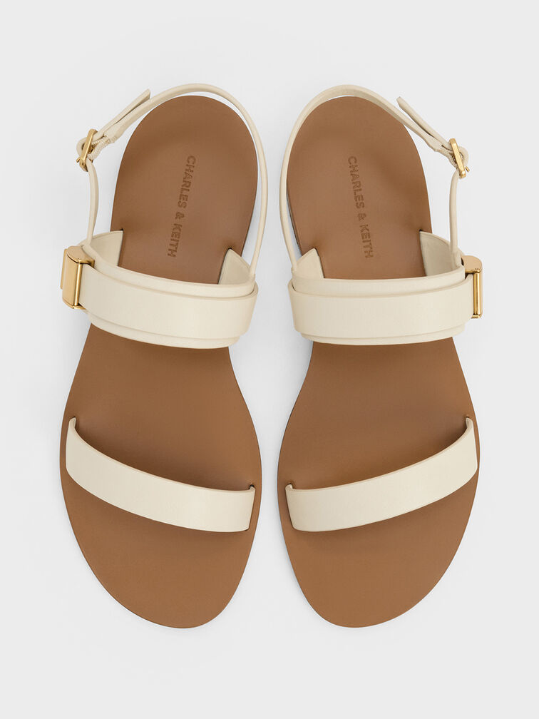 Yvette Double-Strap Sandals, Chalk, hi-res