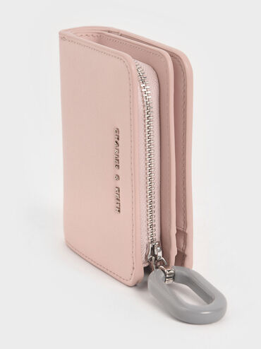 Mini Top Zip Small Wallet, Pink, hi-res