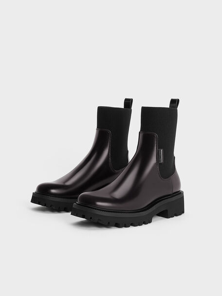Botas Chelsea Remy Ridge-Sole, Borgonha, hi-res