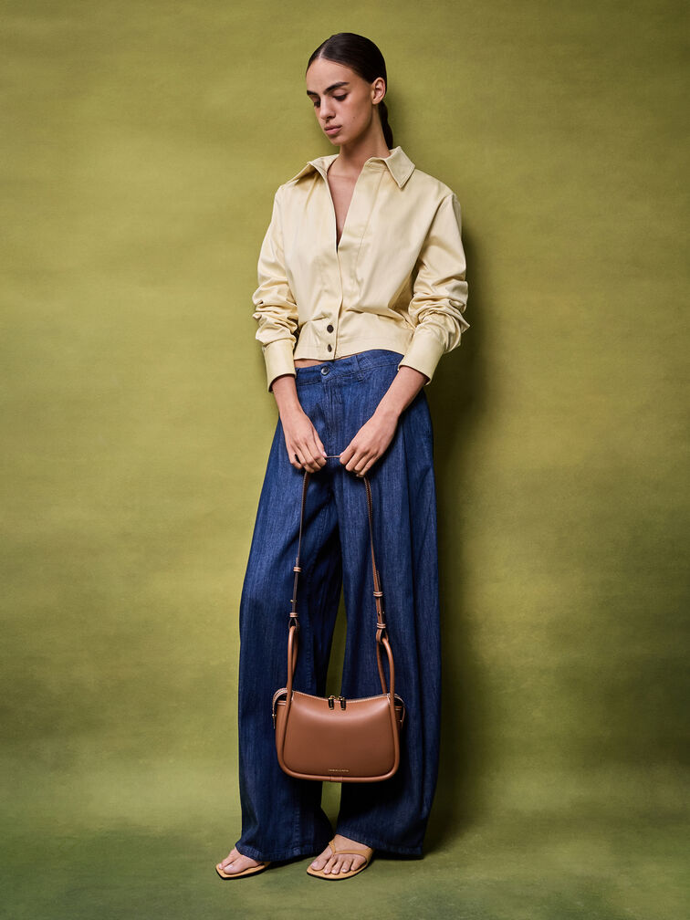 Lyla Shoulder Bag, Chocolate, hi-res