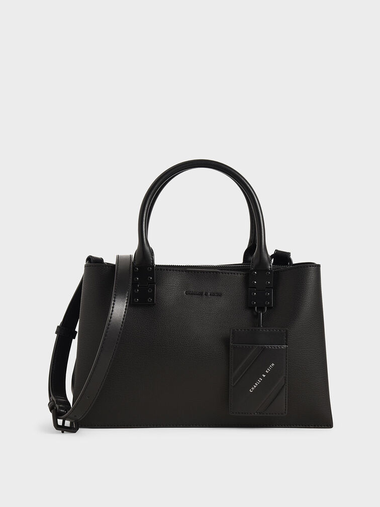 Handbags Black CHARLES & KEITH SATCHEL BAG, Model Name/Number