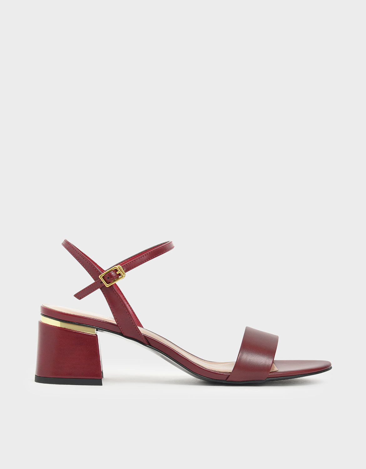 Red block heel best sale