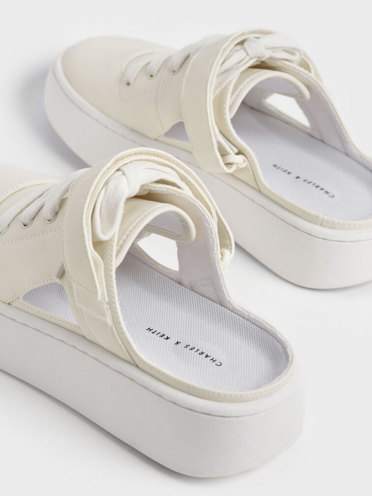 Skye Lace-Up Sneaker Mules, Chalk, hi-res