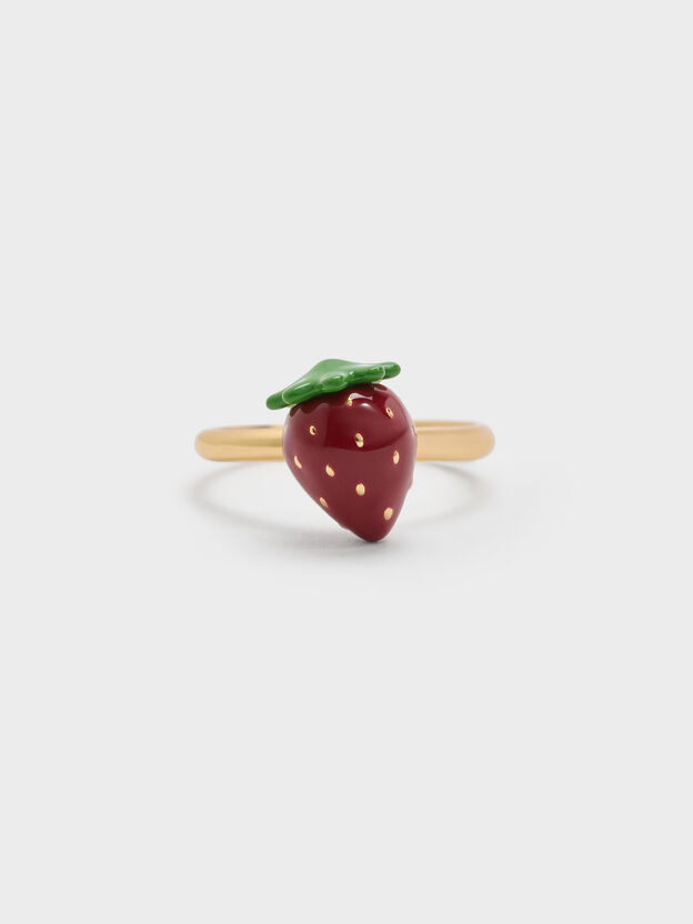 Francie Strawberry Ring, Gold, hi-res