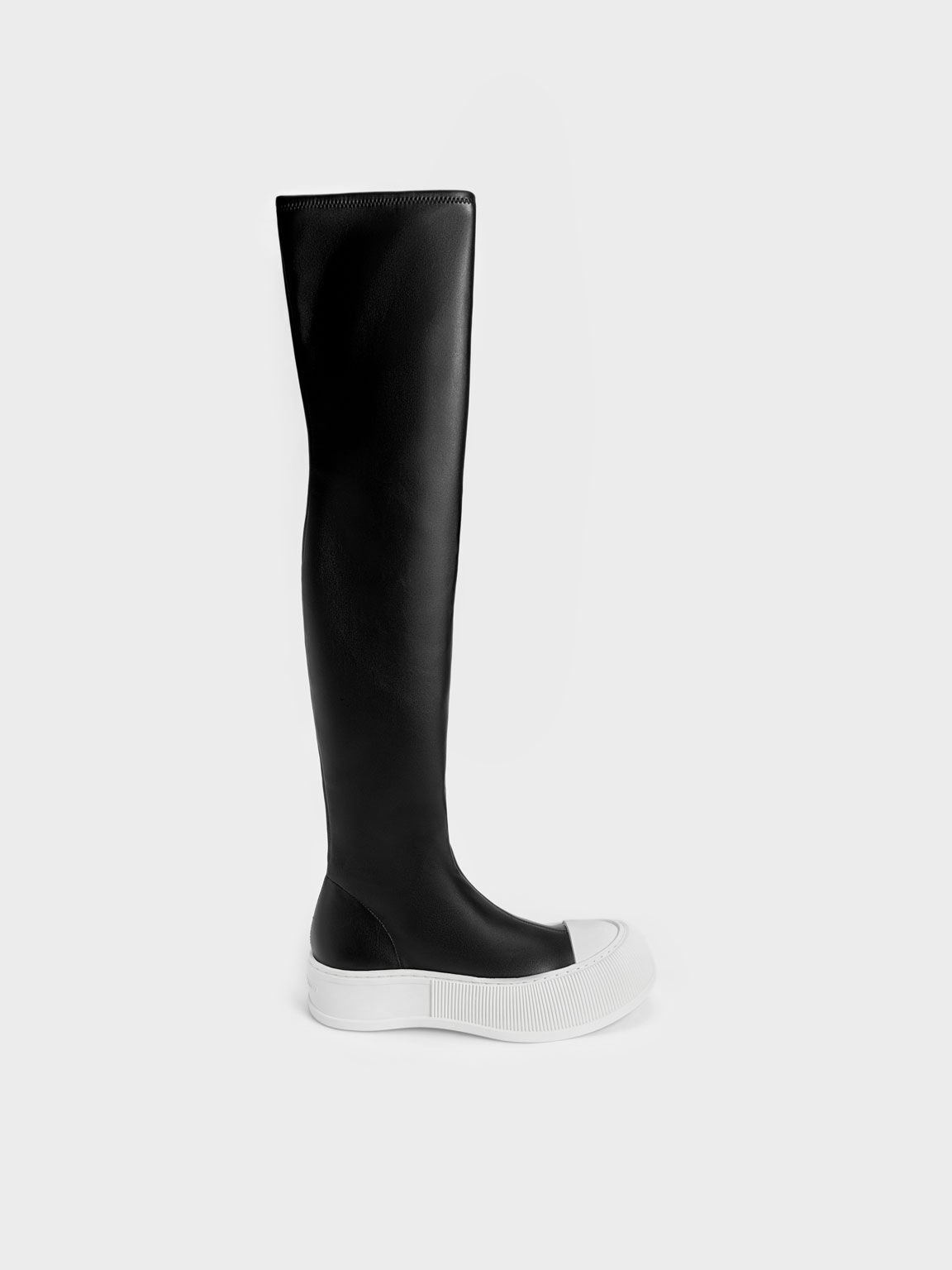 Harrianna Thigh-High Boots, Black, hi-res