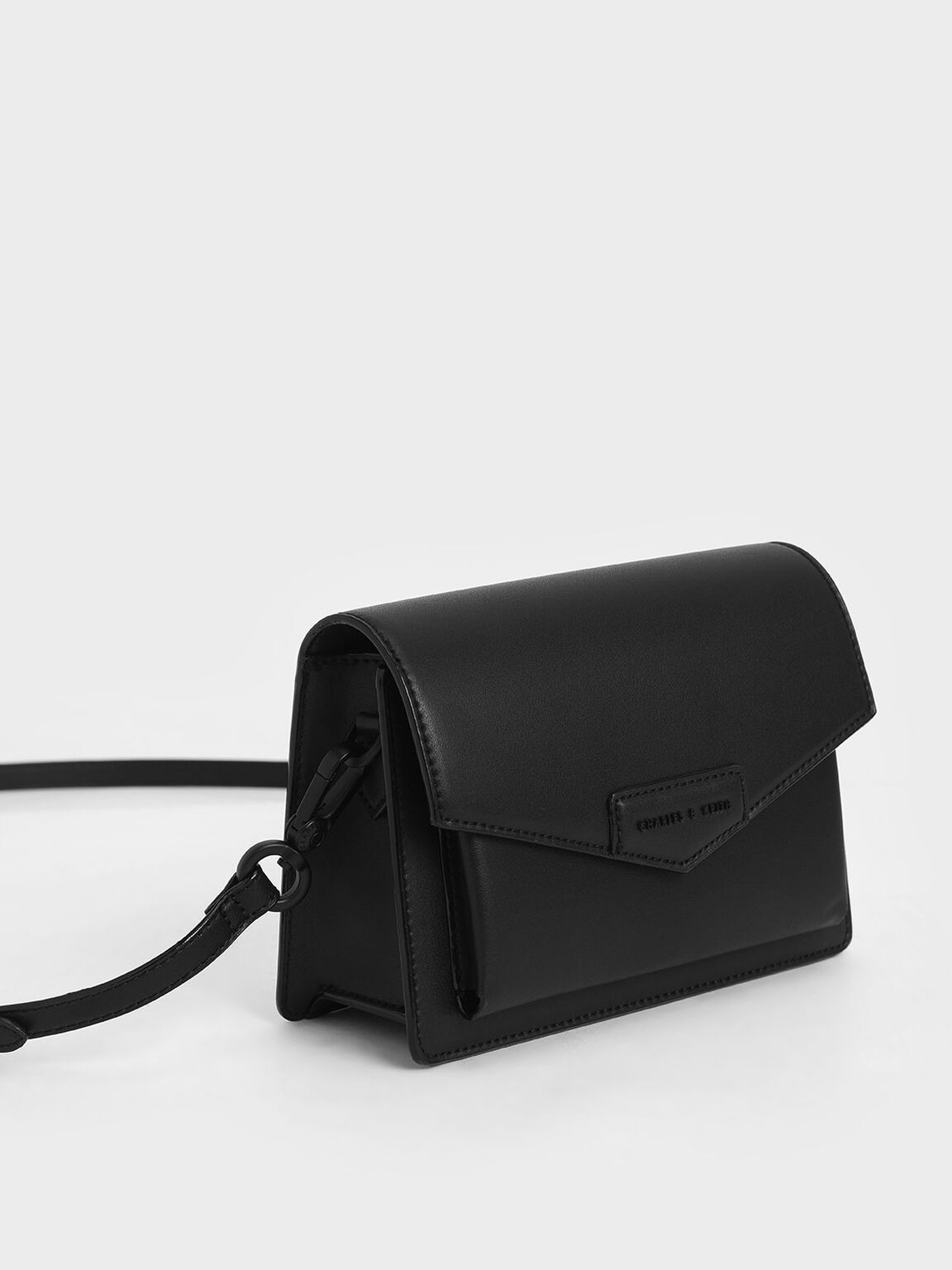 Zaina Envelope Crossbody Bag, Ultra-Matte Black, hi-res