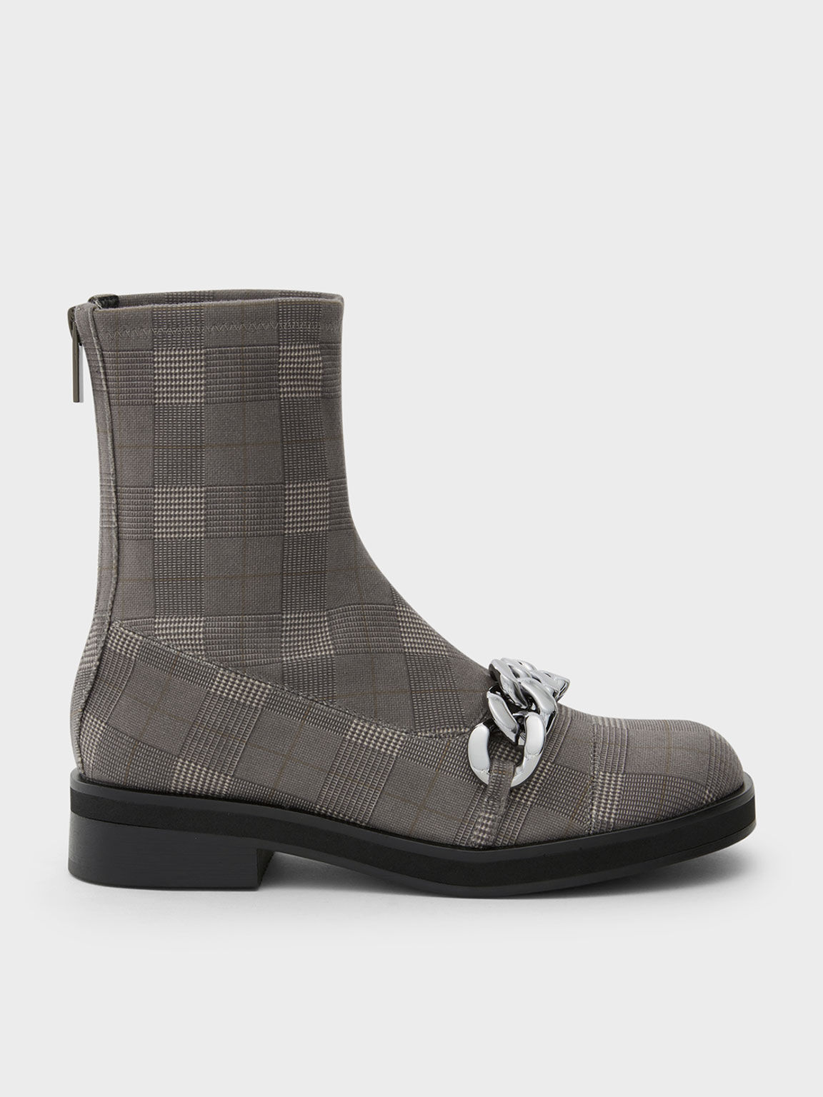 Chunky Chain Link Ankle Boots, Multi, hi-res
