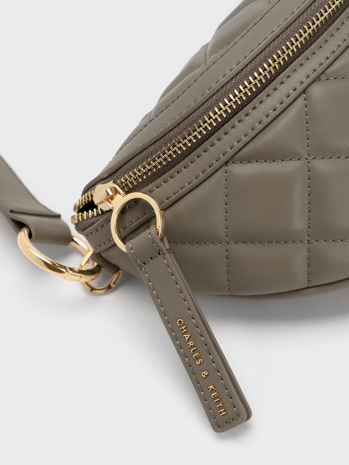 Half-Moon Crossbody Bag, Taupe, hi-res