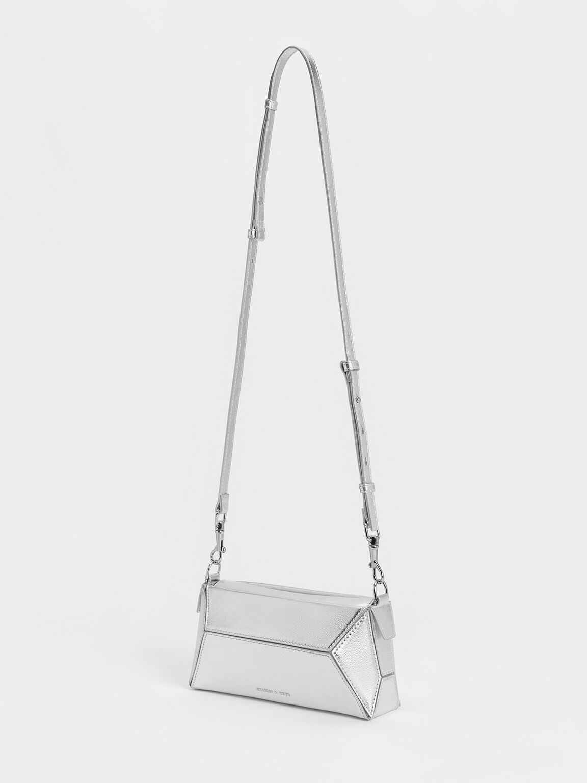 Silver geometric on sale bag