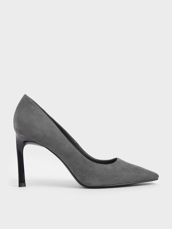 textured sculptural stiletto pumps