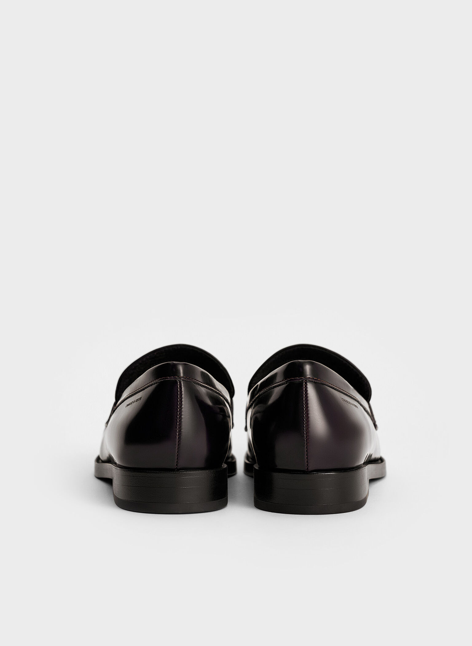 Ruched Penny Loafers, Burgundy, hi-res