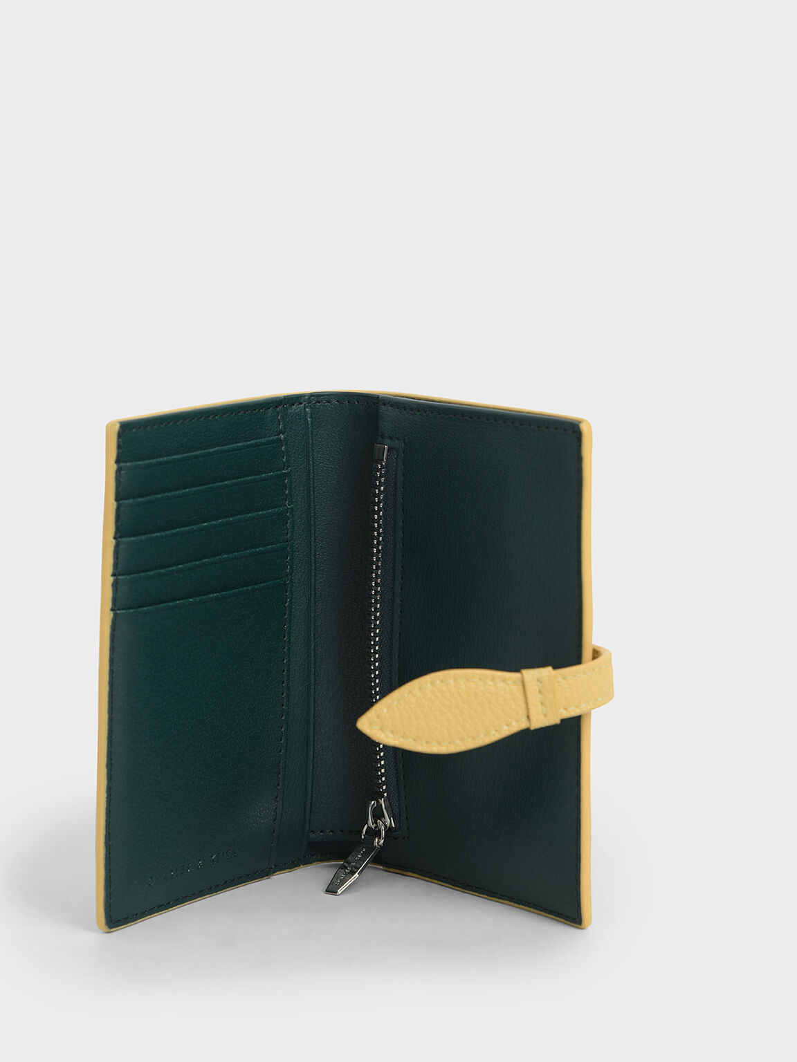  Yellow  Snap Button Fold Wallet  CHARLES  KEITH  PH