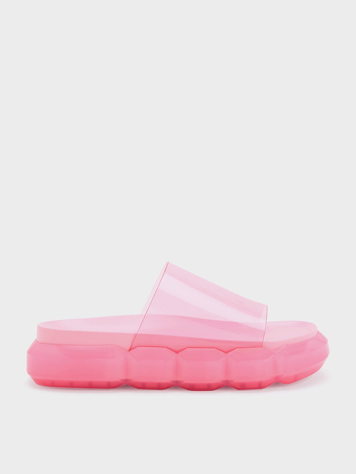 果凍厚底拖鞋, 淺粉色, hi-res