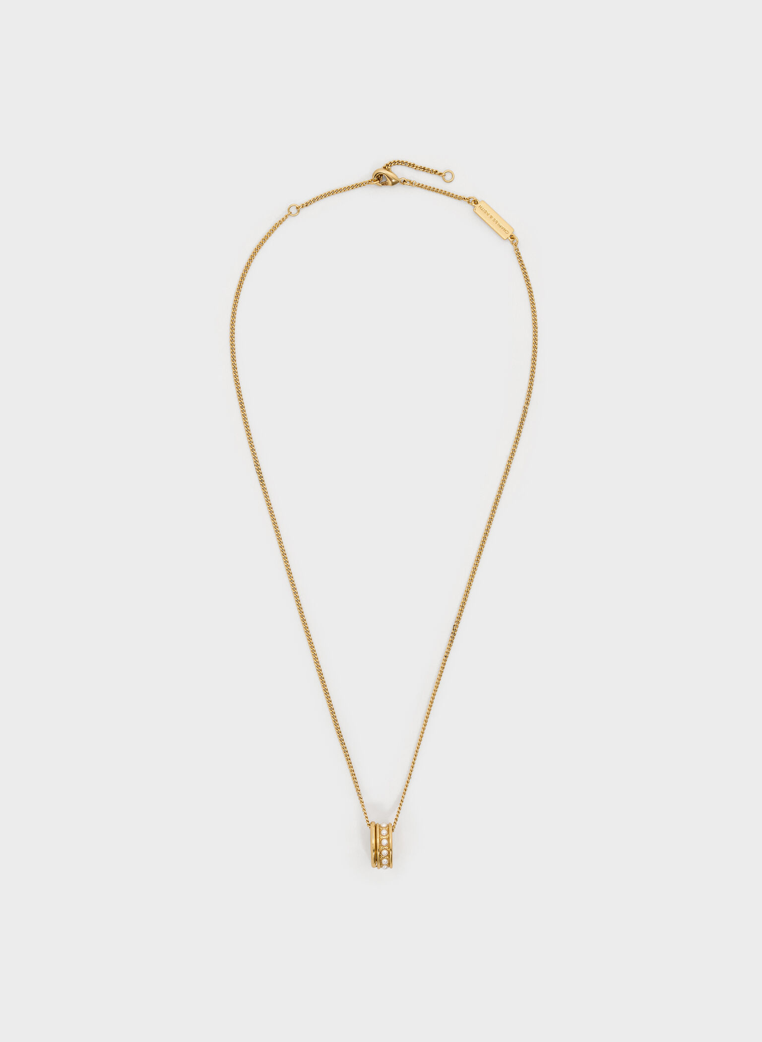 Maeve Pearl-Embellished Necklace, Gold, hi-res