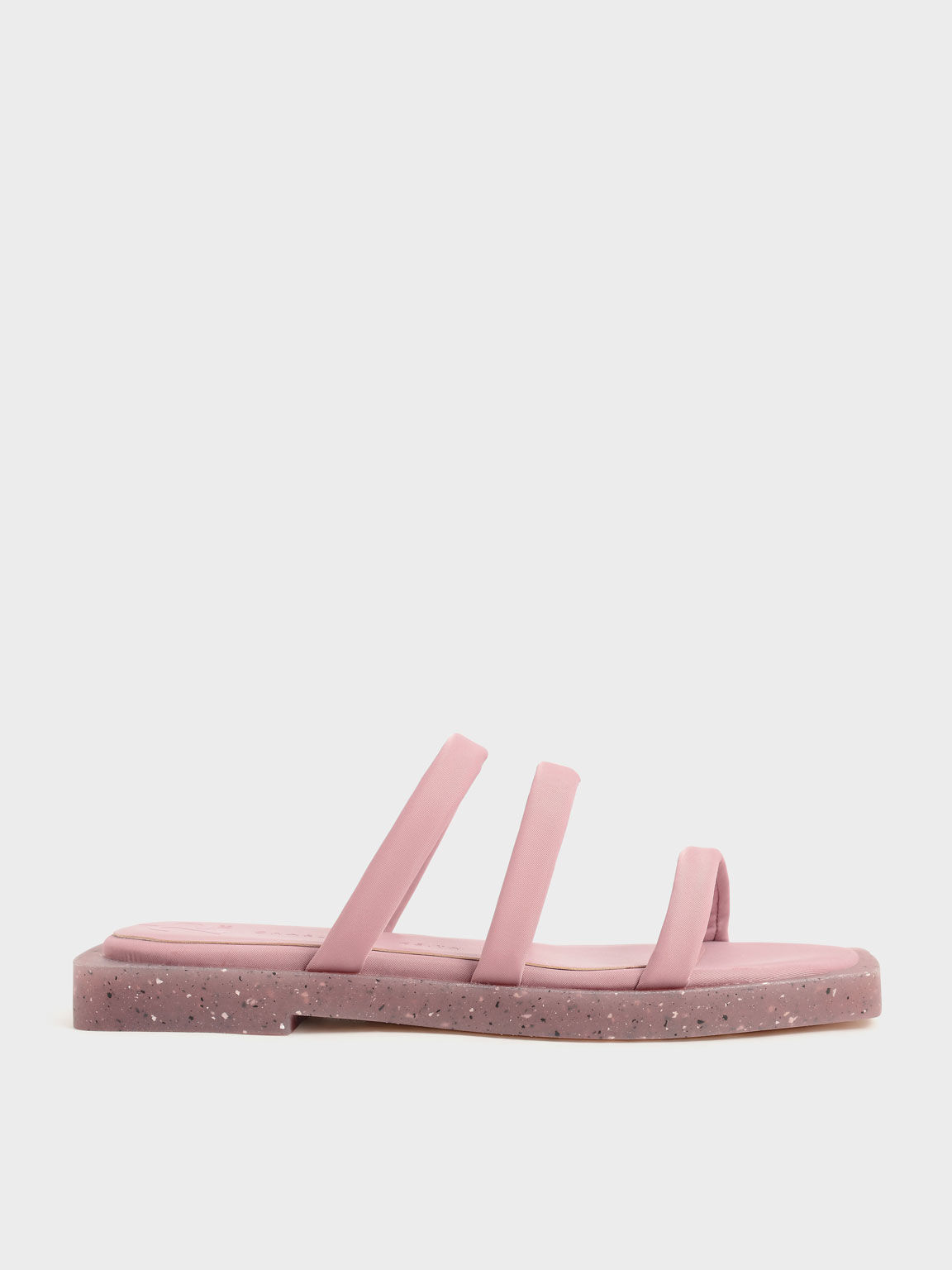 Arabella Recycled Nylon Slide Sandals, Pink, hi-res