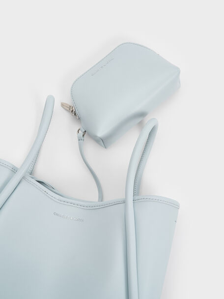 Mini Lyla Tubular Tote Bag, Sea Salt Blue, hi-res