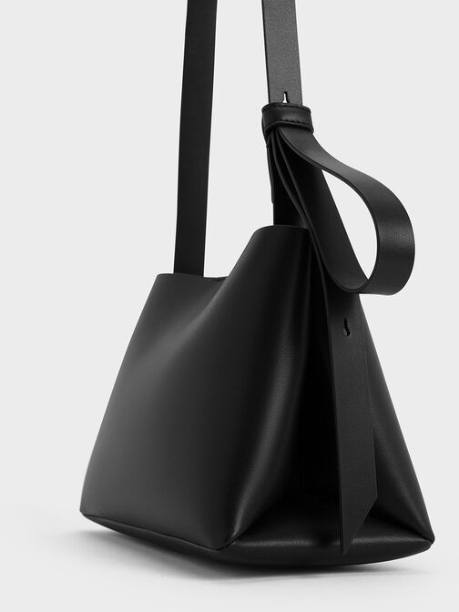 Odella Trapeze Bucket Bag, Noir, hi-res