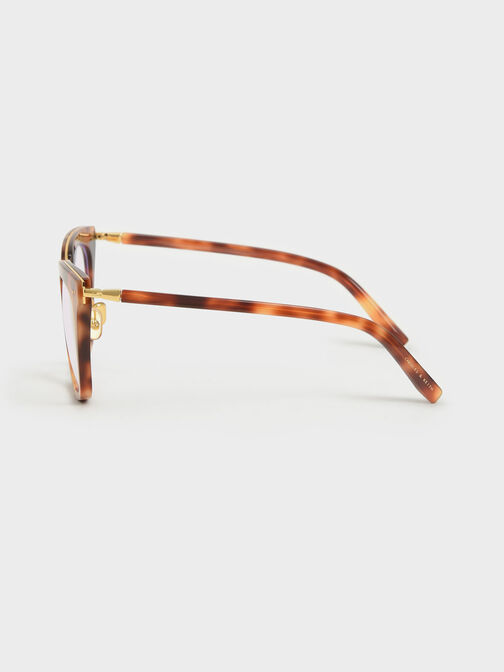 Acetate Tortoiseshell Square Blue Light Glasses, T. Shell, hi-res