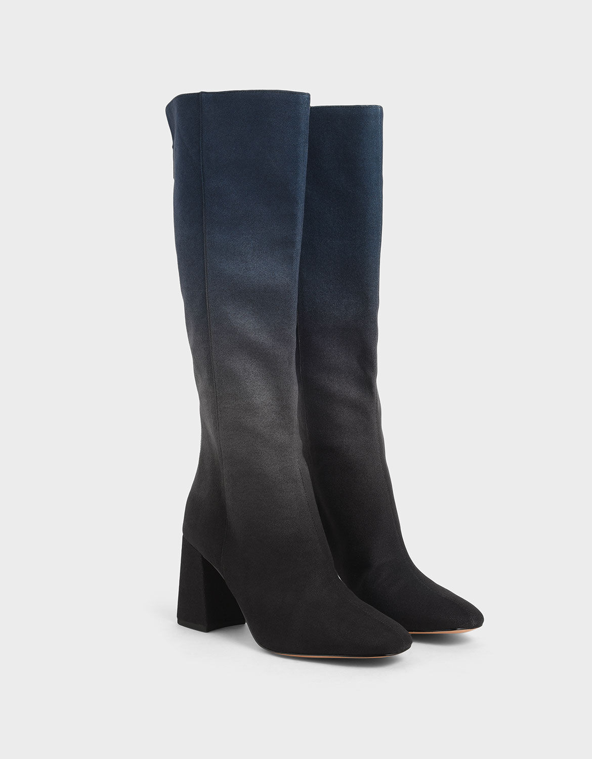 blue high boots