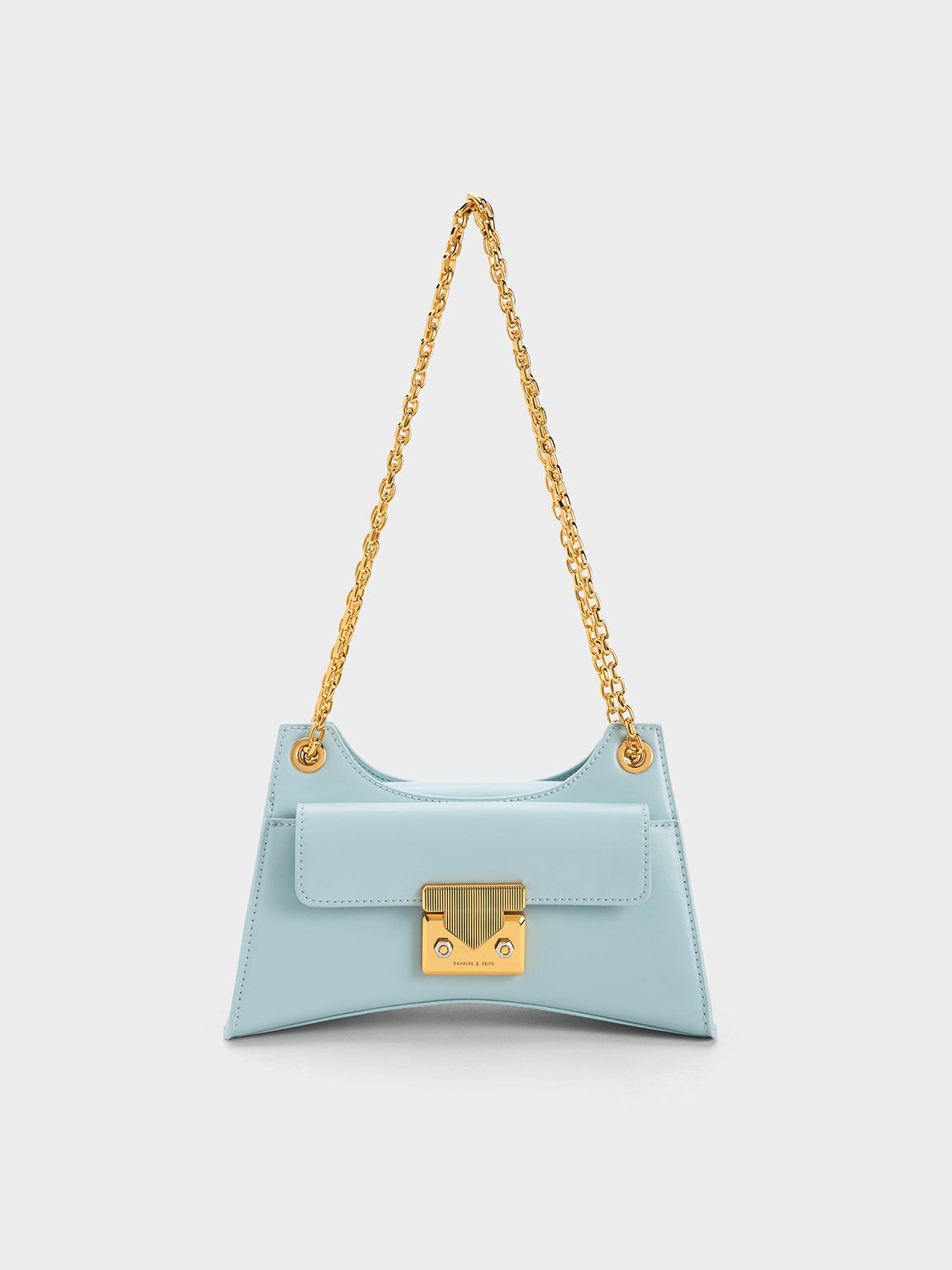 Charles and keith blue bag sale