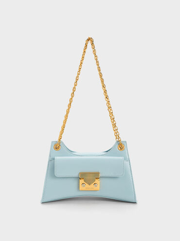 Eudora Sculptural Bag, Blue, hi-res