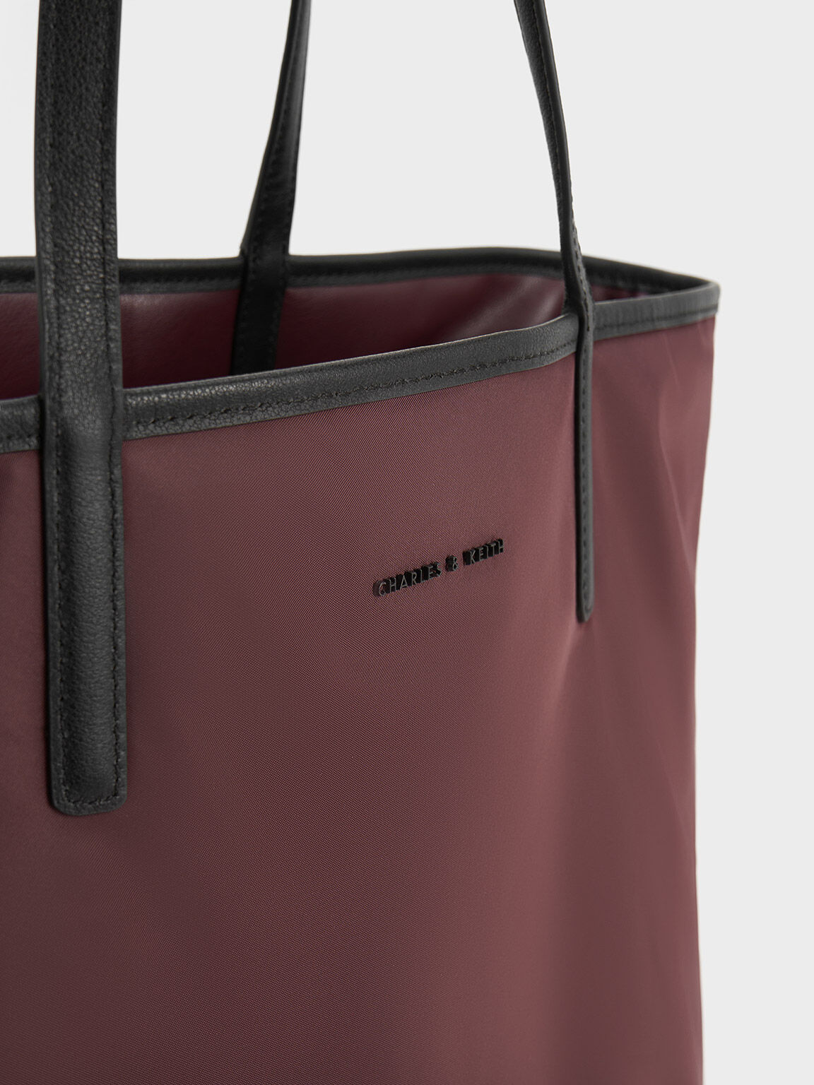 Maroon tote shop bag