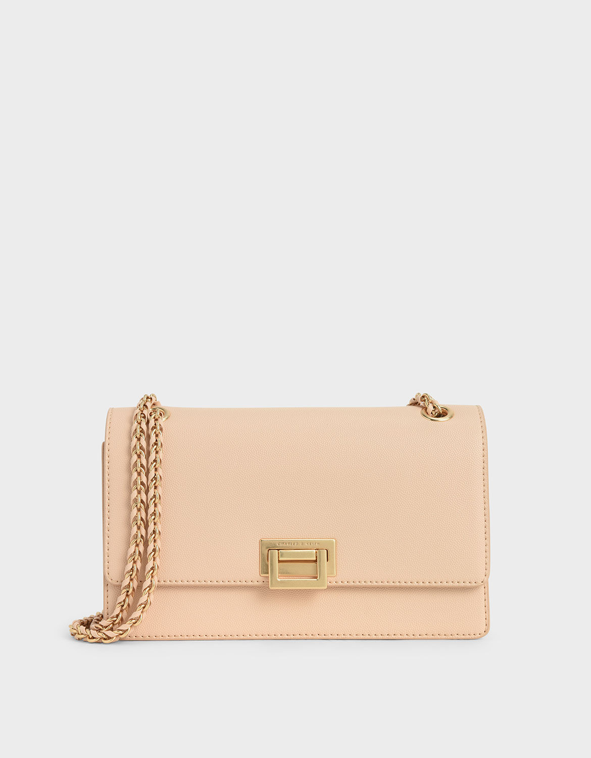 Charles & keith chain & strap push lock shoulder bag shop