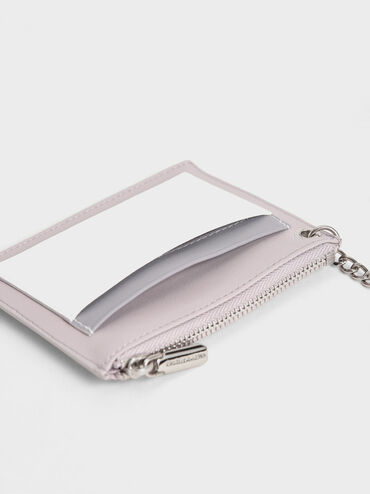 Ring Detail Card Holder, Lilac, hi-res