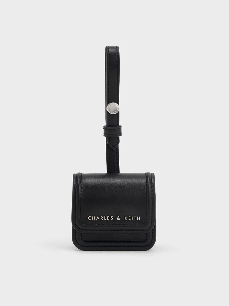 Wristlet AirPods Case, Black, hi-res