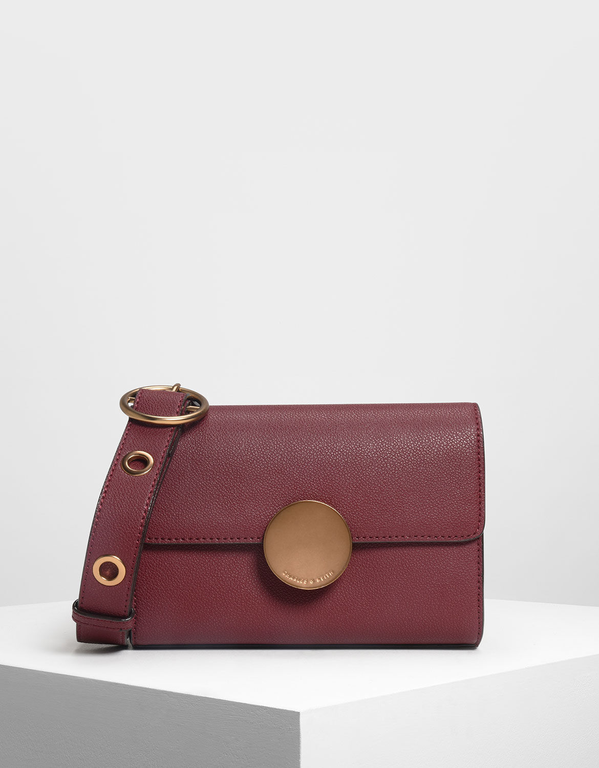 charles and keith round crossbody bag