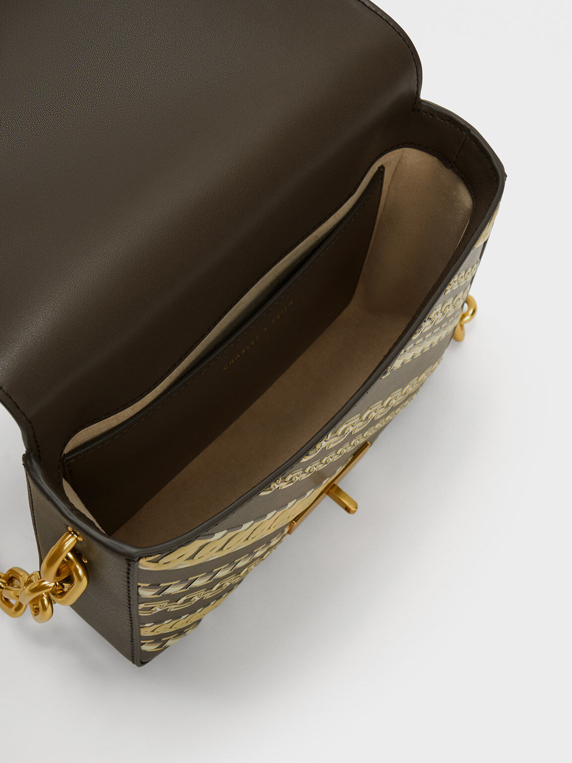 Lola Printed Envelope Crossbody Bag, Brown, hi-res