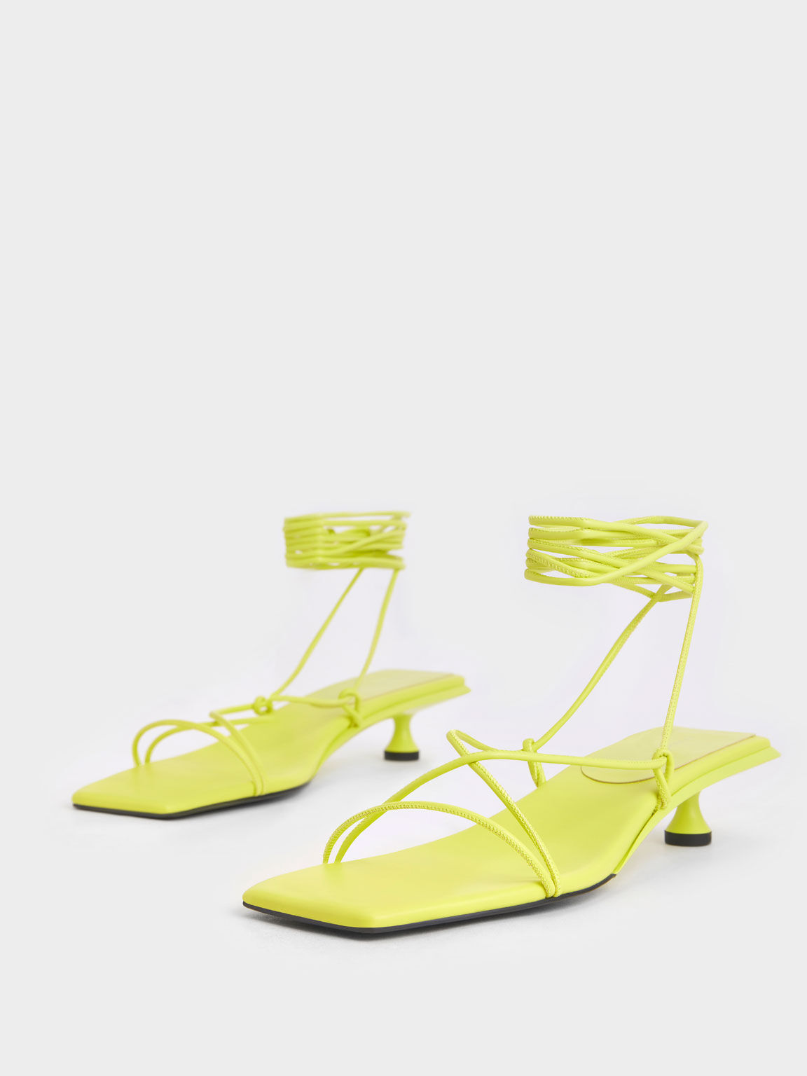 Neon yellow strappy sale sandals