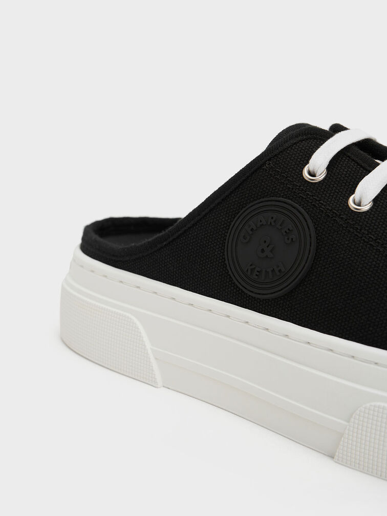 Kay Canvas Slip-On Sneakers, Black, hi-res