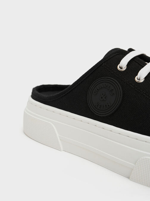 Kay Canvas Slip-On Sneakers, Black, hi-res