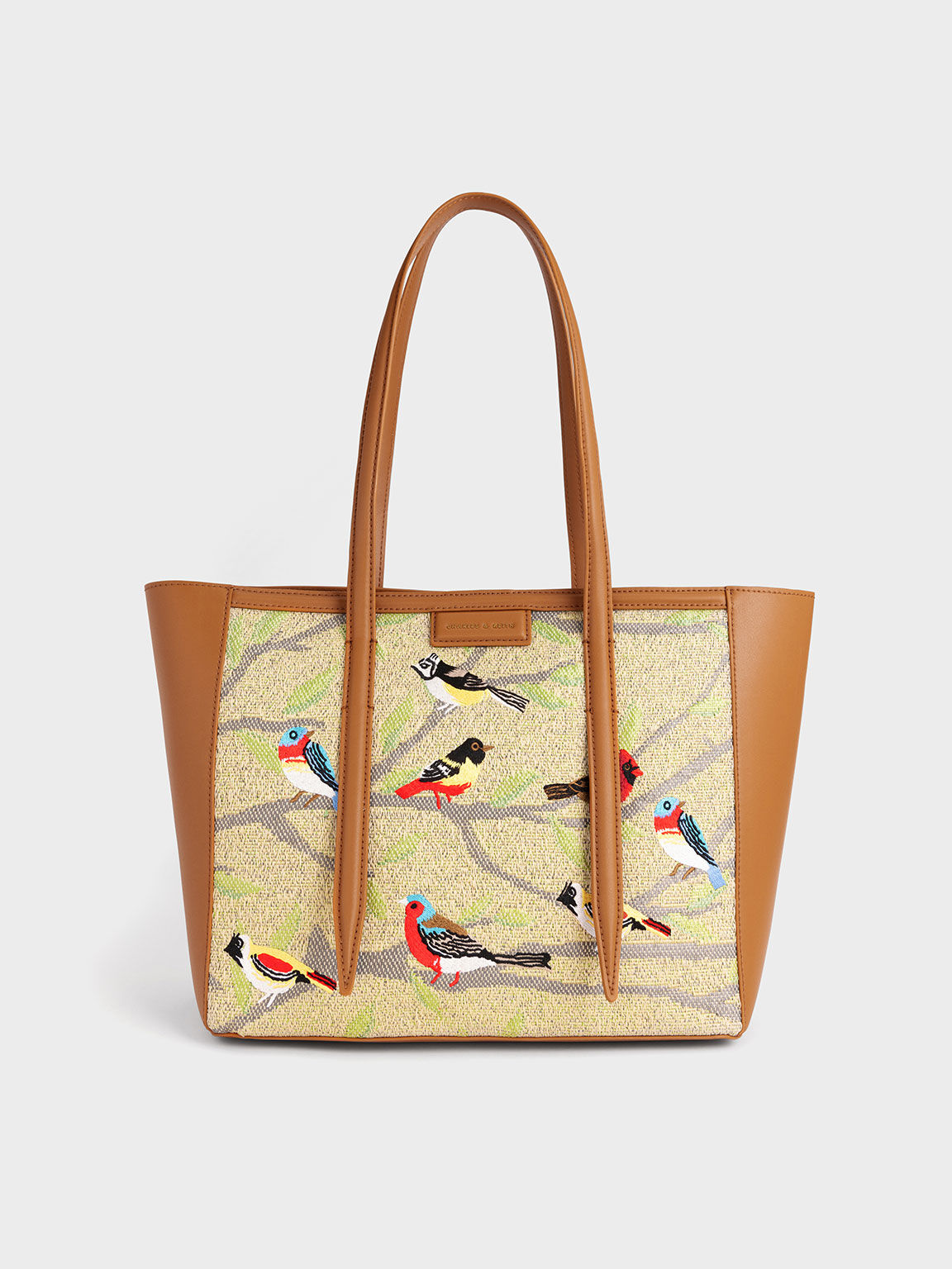 Flora Jacquard Double Handle Tote Bag, Multi, hi-res
