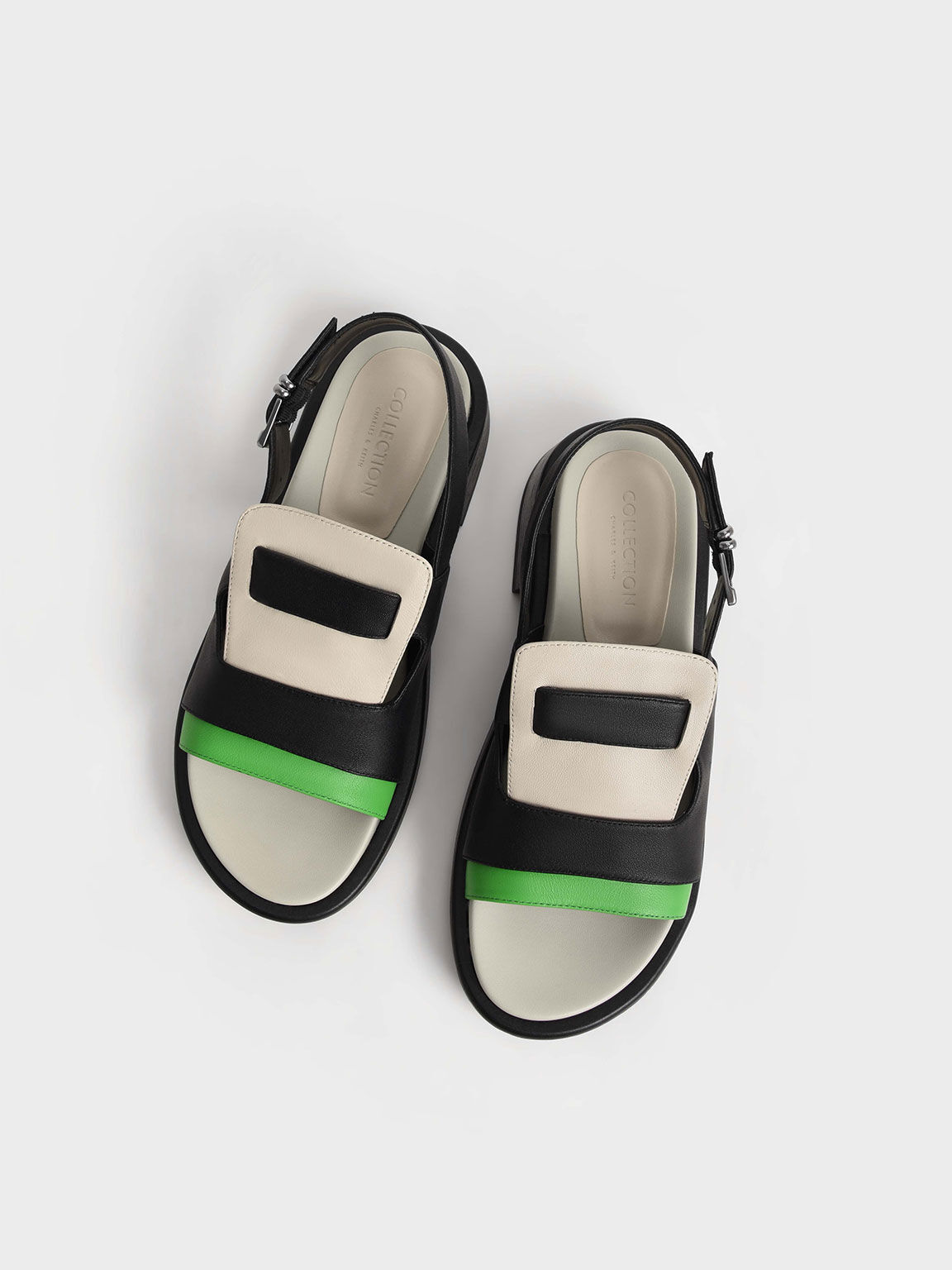 Blake Leather Slingback Heeled Sandals, Multi, hi-res