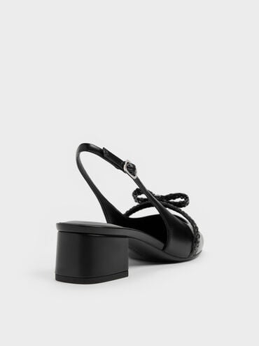 Kaleen Slingback Pumps, Black, hi-res