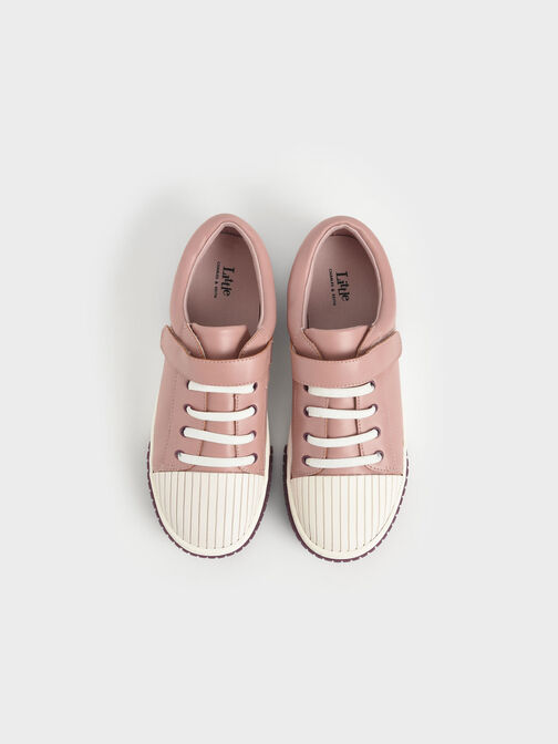 Girls' Platform Sneakers, Pink, hi-res