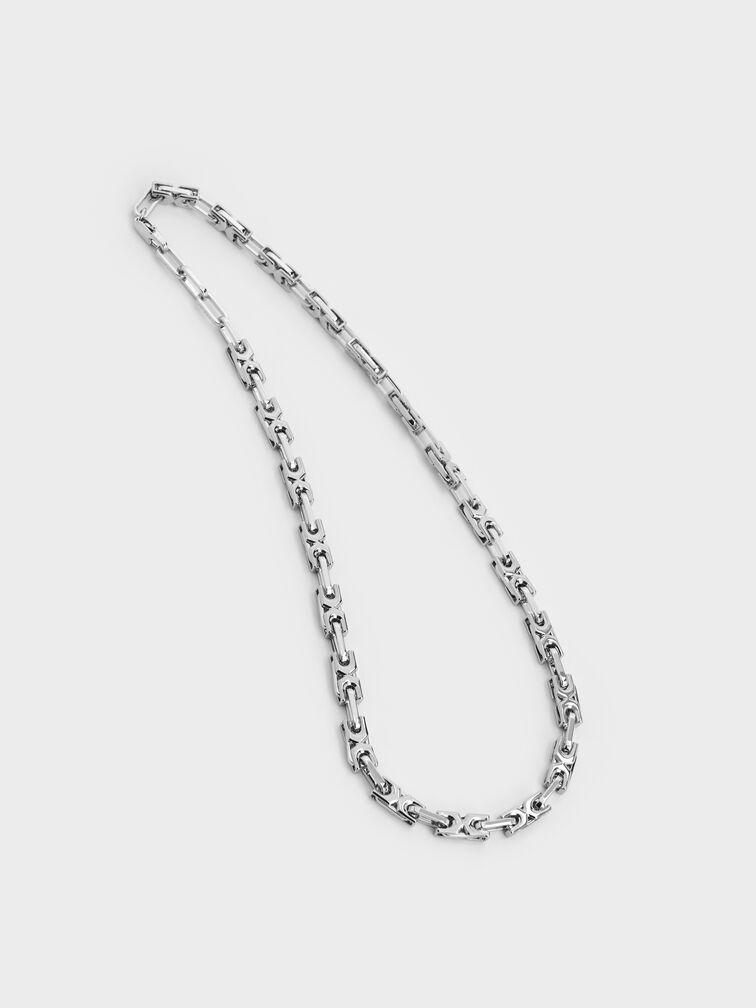Adalyn Interlocking Necklace, Silver, hi-res